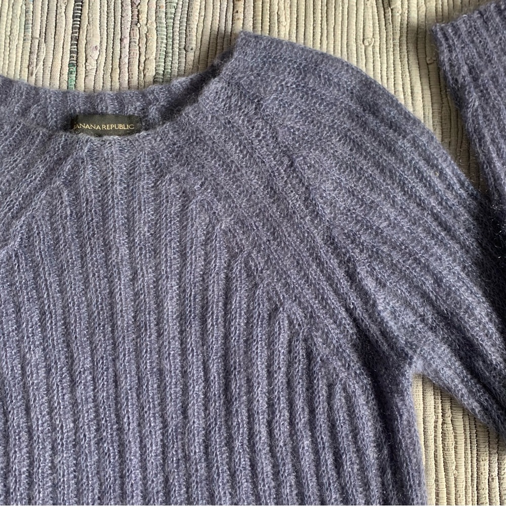 Vintage sweater Mohair Purple banana republic - Picture 2 of 8